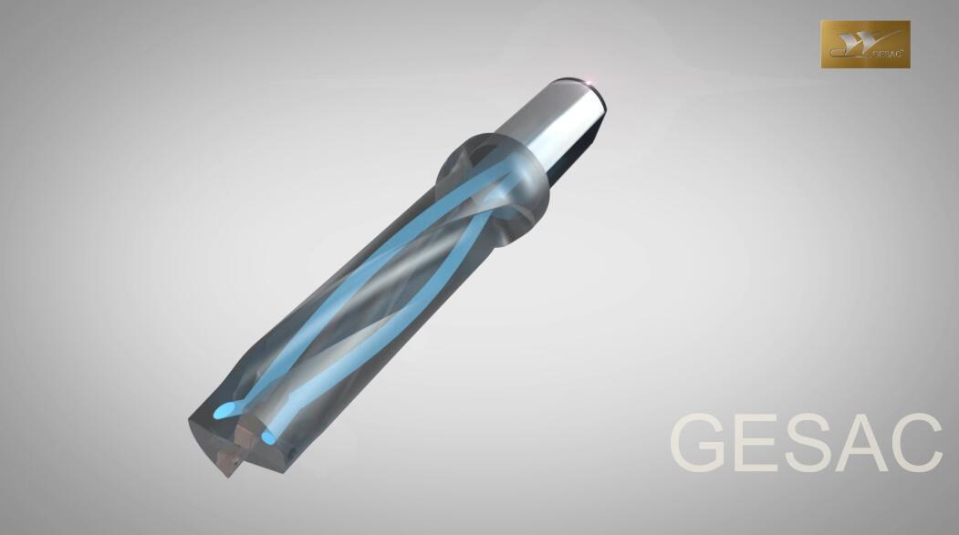 GHDS Double Spiral Internal Cooling Shallow Hole Drill